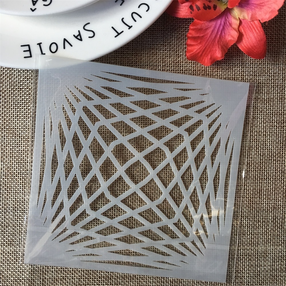 9 Stks/set 5 "Ronde Golvend 3D Cirkel Diy Gelaagdheid Stencils Schilderij Plakboek Kleuring Embossing Album Decoratieve Kaart Template