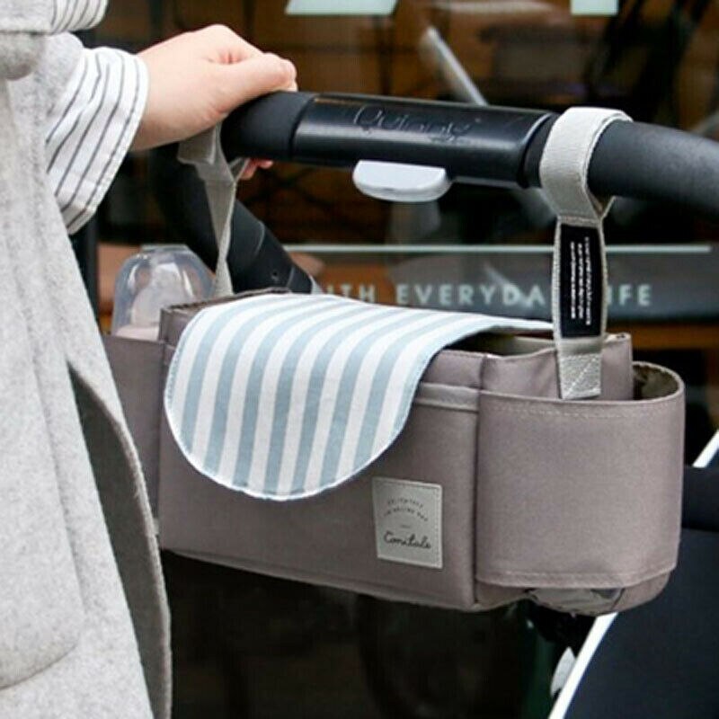 PUDCOCO Universal Buggy Baby Pram Organizer Bottle Holder Baby Stroller Accessory Stroller Caddy Storage Bag: 04