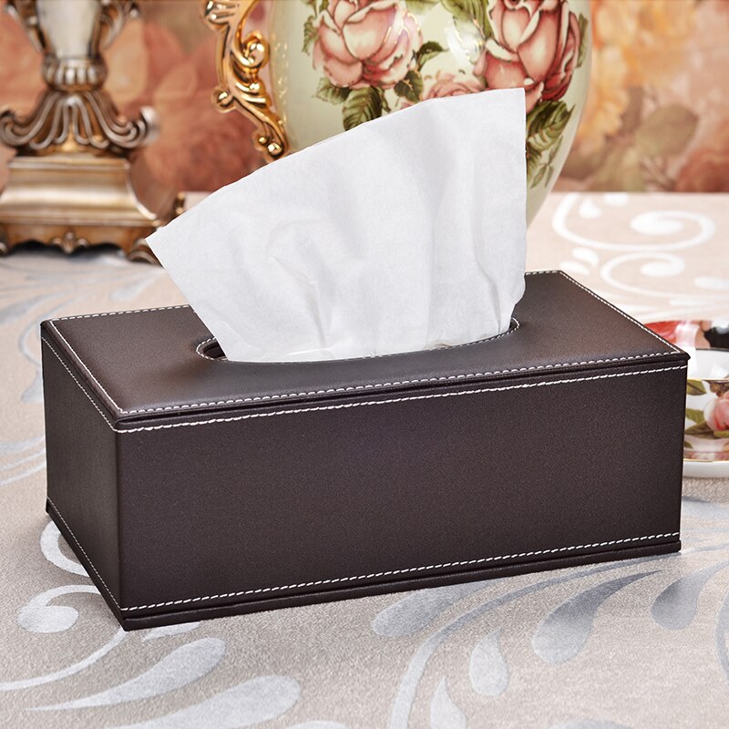 Leather Facial Tissue Box Organizer Decorative Funny Toilet Paper Storag Box Almacenamiento Home Office HX50TB: Style 5