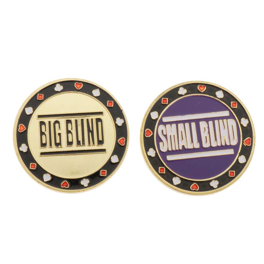 2 st metall poker dealer marker blind texas holdem casino blackjack spel