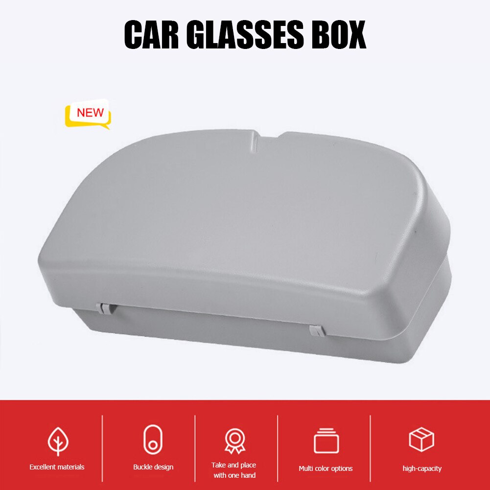 Brillen Houder Zonnebril Organizer Case Box Universele Auto Bril Opslag Boodschappen Clip Opbergen Opruimen Auto Accessoires