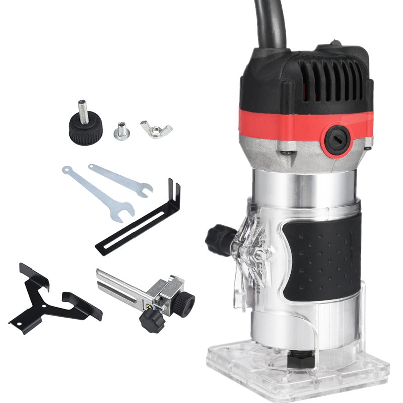 1200W 35000rpm talladora eléctrica de madera fresadora de madera grabado ranurado máquina de tallado a mano enrutador de madera