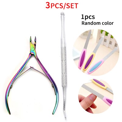 Nagelriem Pusher Gereedschappen Dode Huid Cuticula Remover Cleaner Manicure Nail Art Gereedschap Set Rvs Toe Nail Trimmer Cutter: Style 25