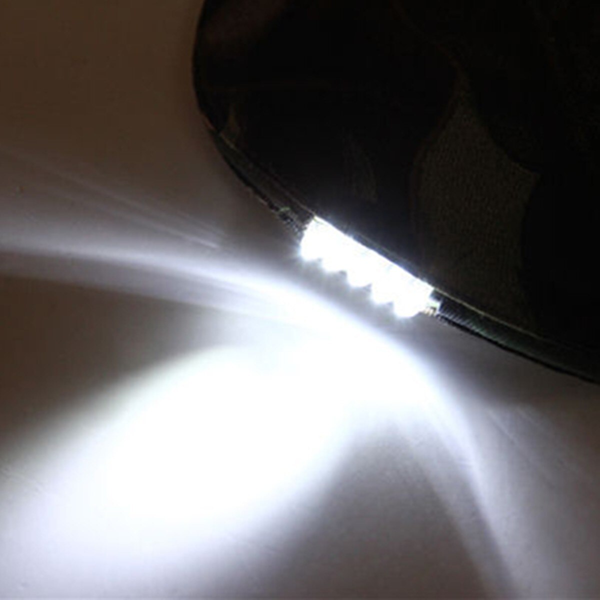 Adjustable 5 LED Headlamp Cap Battery Powered Hat With LED Head Light Flashlight For Fishing Jogging Baseball Cap