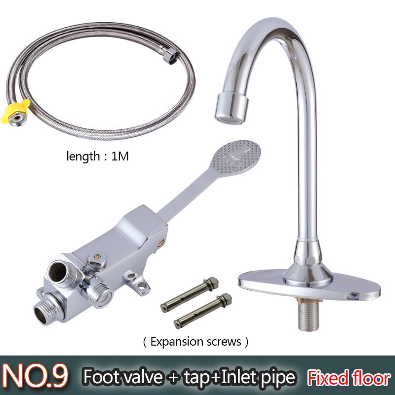 FRÜHLING SOMMER 4/8 fuß Pedal klopfen, fuß treten wasserhahn medizinische Pedal Hand waschen gerät öffentlichen ort fuß Pedal wasser sparen: Nein.9