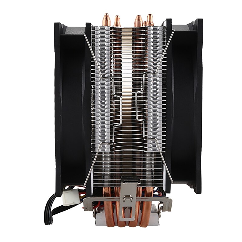 Sneeuwpop 4PIN Cpu Koelsysteem Direct Contact Cpu Cooler Master Heatpipes Freeze Tower Cpu Cooling Dubbele Ventilator Met Pwm 2 fans