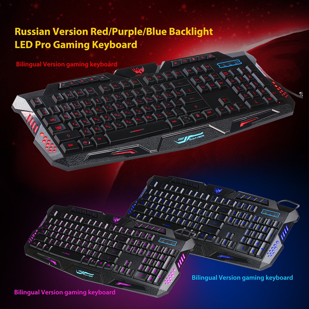 Ergonomic keyboard Home Backlight Optical USB Wired Game Mouse Keyboard Set for Laptop Computer for Gamers