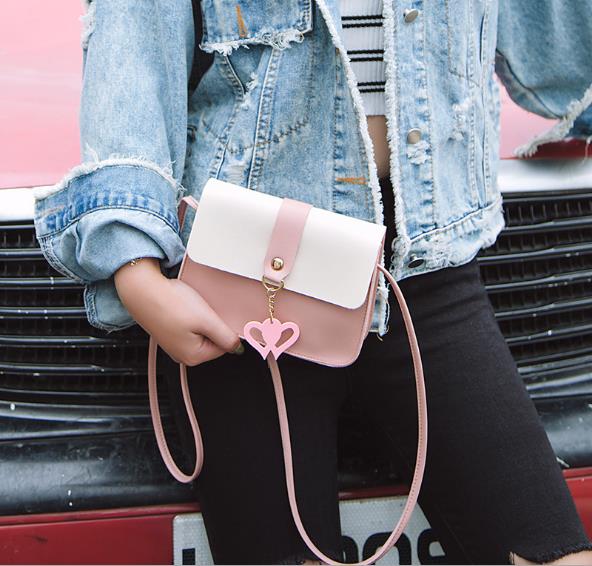 Mulheres de seda e metal dois saco fashionleather cruz-corpo bolsa casual bolsas e bolsas delicadas fivela mini sacos quadrados