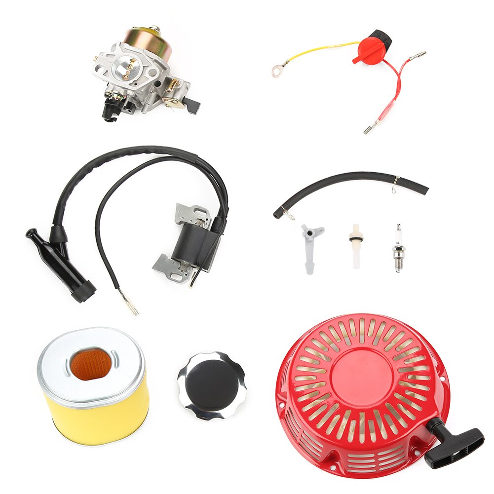 Filtro de aire de bujía de bobina de encendido, consumibles de motor de gasolina de automóvil, 9 piezas, para Honda GX340, GX390