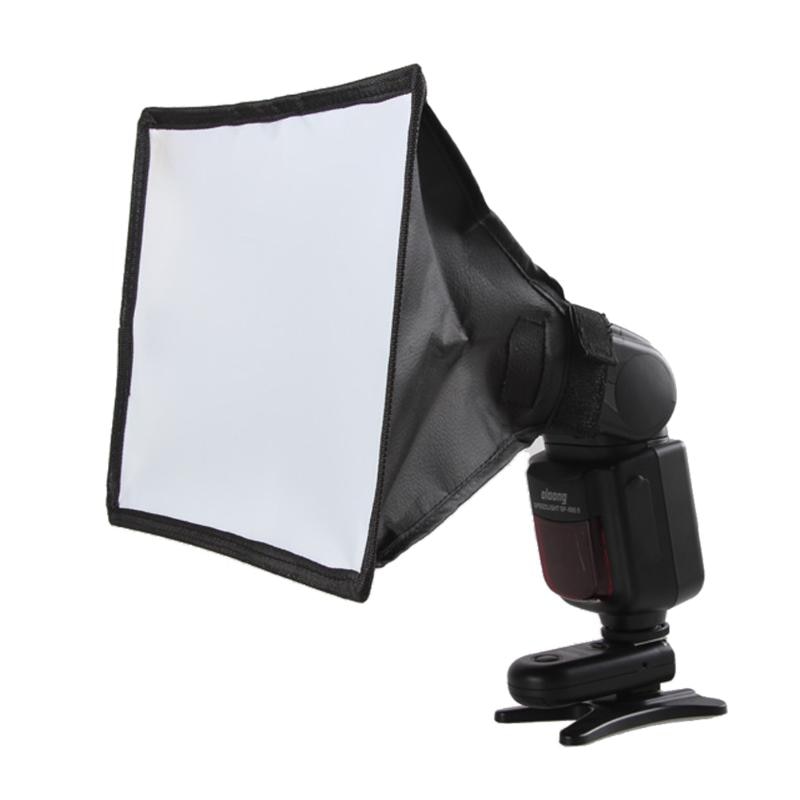 Alloyseed reflektor blixt diffusor softbox mini foto diffuser mjuk ljus box för canon nikon sony kamera