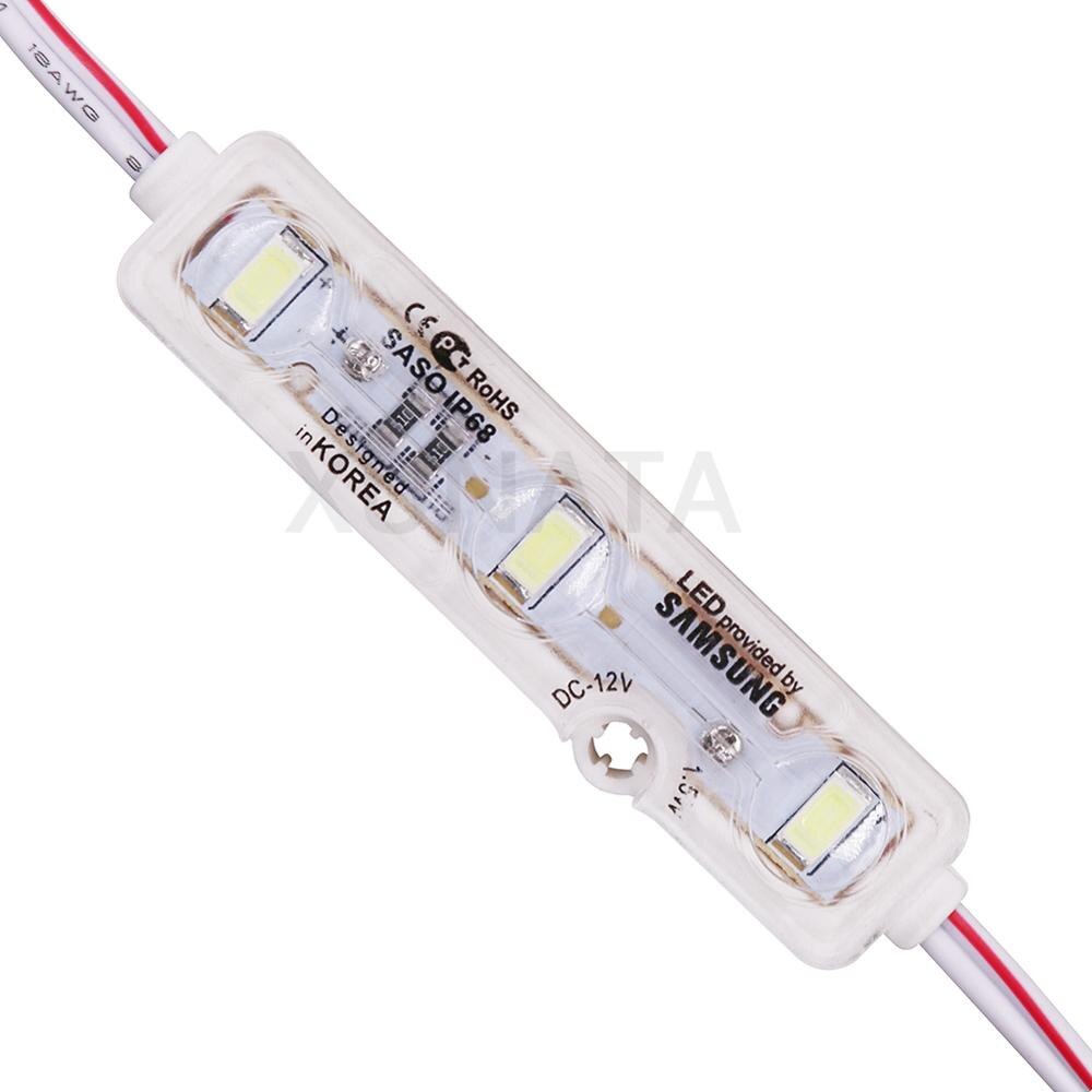 DC12V 1.2W Samsung Chip LED Module Light 3LED Super Bright Advertising Waterproof 5630 LED Module Lamp LED Sign Backlight