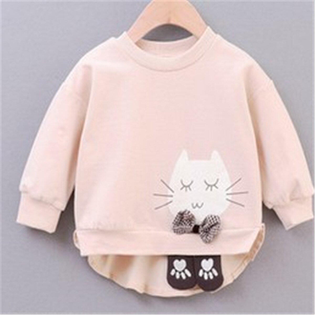 Cartoon Splash Playful Kitty Cat Sweatshirt main image 1
