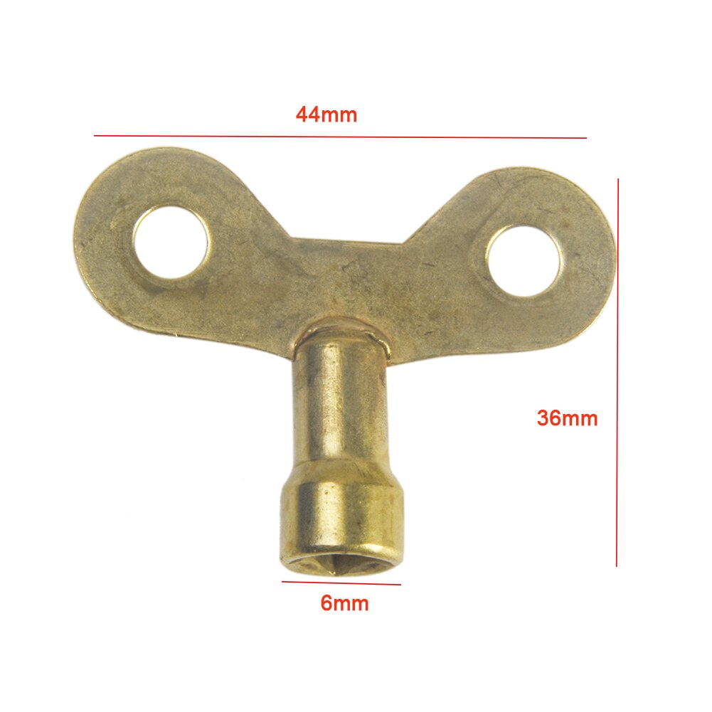 2pcs Faucet Keys Hole Special Lock Brass Radiator Bleed Water Tap Square 6mm Socket Key Faucet Plumbing For Radiator Usage