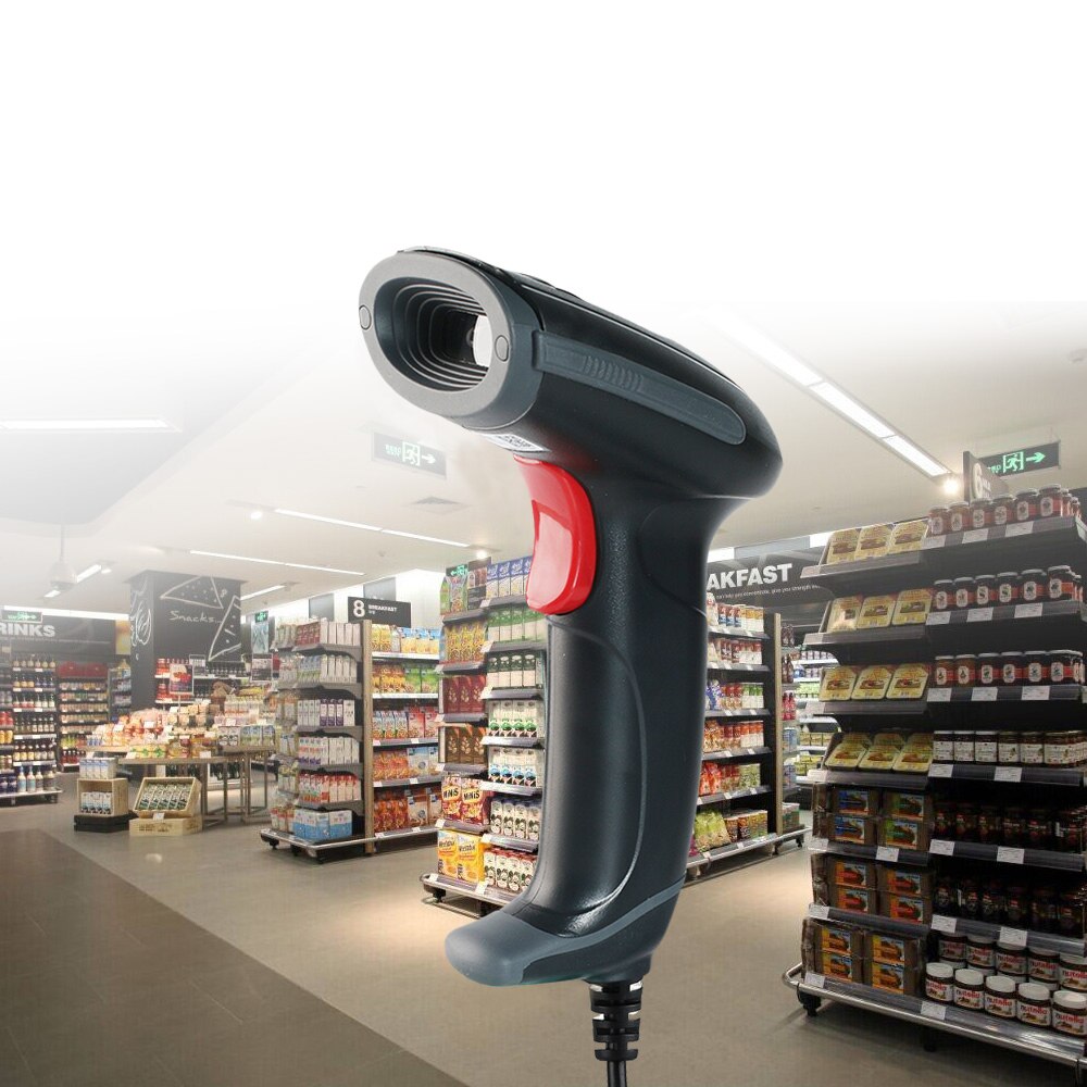Heroje H288U QR Code Scanner USB Portable Handheld Wired Scanner 2D DataMatrix PDF417 Bar Code Reader Payment QR Reader