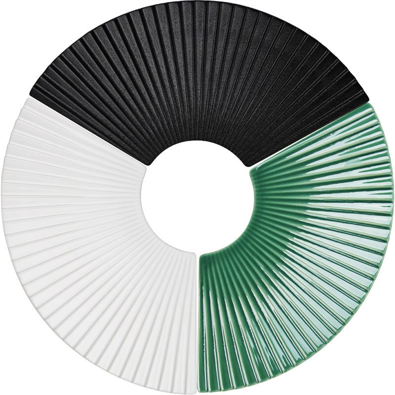 Platos en forma de abanico para servir, vajilla de cerámica, platos japoneses especiales para Sushi, comida, pastel, aperitivos, plato de soporte de exhibición, empalmable