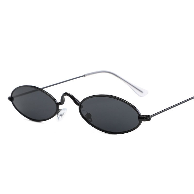 D&t ovale solbriller kvinder og mænd lille stel briller multicolor personlighed  uv400 solbriller kvinde: C1