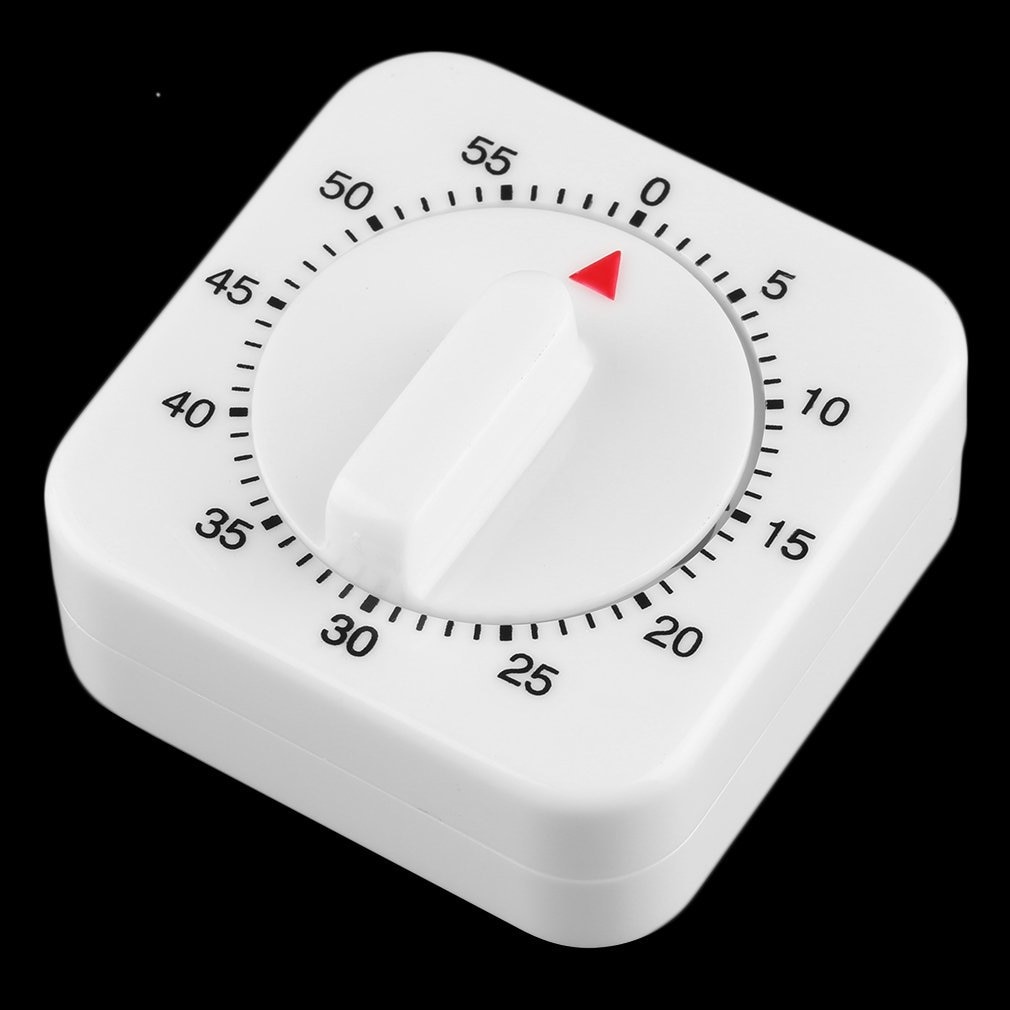 1pcs Square 60 Minute Mechanical Kitchen Cooking Timer Food Preparation Baking popular