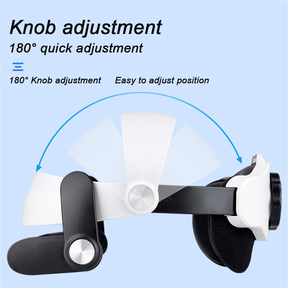 Head Strap for Oculus Meta Quest 2 Accessories Elite Strap for Enhanced Support and Comfort in VR