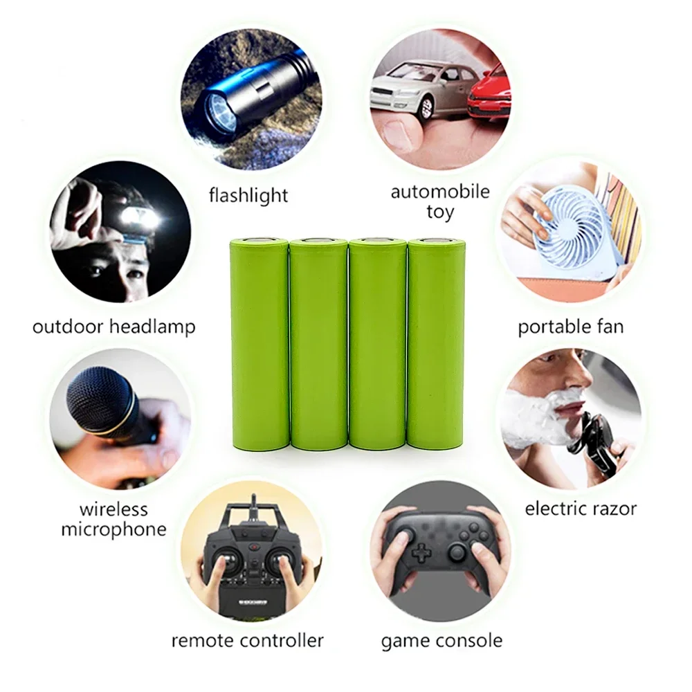 100% Original for 18650 2000mAh 20A Discharge 2.0Ah 18650 Battery Li-ion 3.7v Rechargable Battery