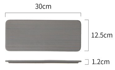 Rectangular Flat Plate Grilled Wings Pot pad Coaster Lunch Box Dishes Bowl Food Container Container Dinner Plates Food Plate: q