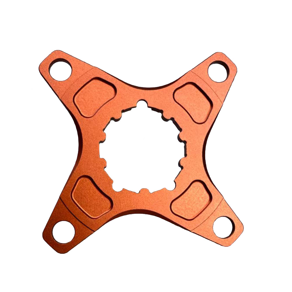 Direct Mount Kettingblad Converter Spider 104 110 130 BCD 4 5 Bolt Crank Arm Kettingwiel Adapter MTB Racefiets Vouwfiets onderdelen: Rood