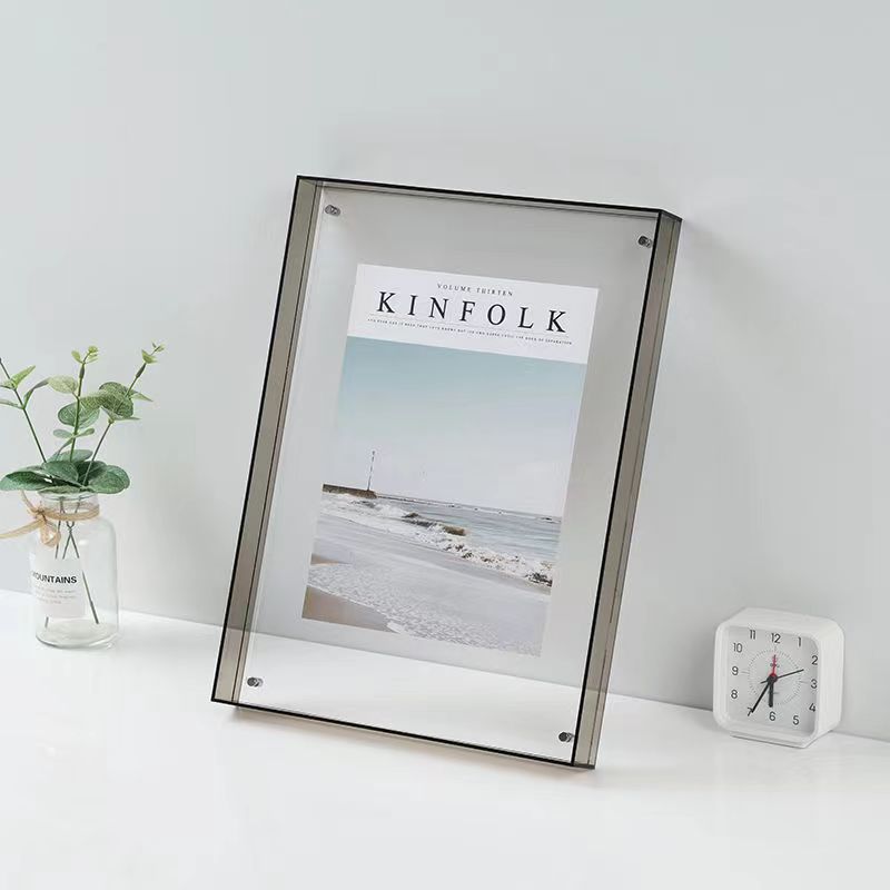 Kleur Acryl Aan De Muur Gemonteerde Holle Fotolijst Voor Het Inlijsten Van Foto, Poster, Schilderij, Certificaat, Desktop Decoratieve Fotolijst