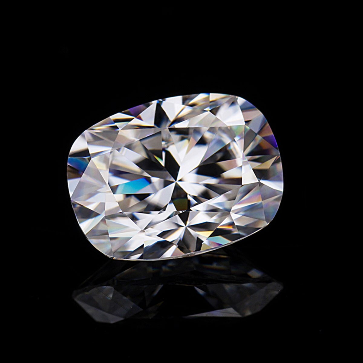 Pietre preziose sciolte autentiche al 100% Moissanite pietre GRA D colore VVS1 5*7mm 1ct forma di cuscino diamante da laboratorio per anello di diamanti In gemma sfusa