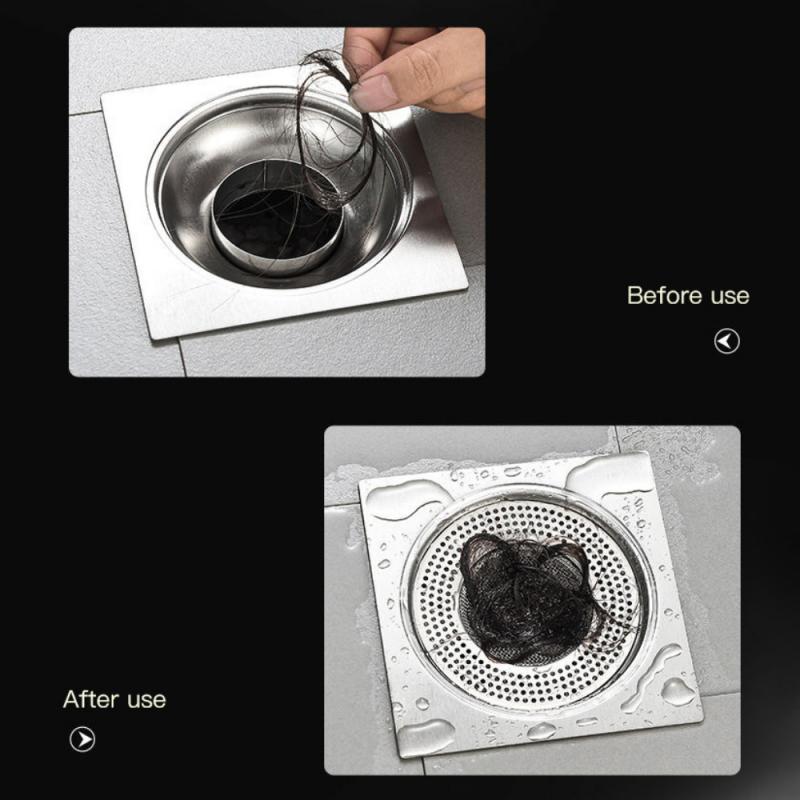 Filtre Anti-blocage de cheveux en acier inoxydable, bouchon de baignoire, filtre de trou de vidange de douche, filtre d&#39;évier de cuisine, filtre de sol