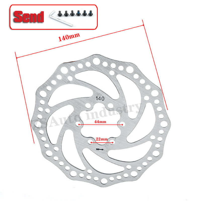 Guida mountain bike bicicletta elettrica scooter freno idraulico in acciaio inossidabile accessori originali 110-160: 6-H140 A