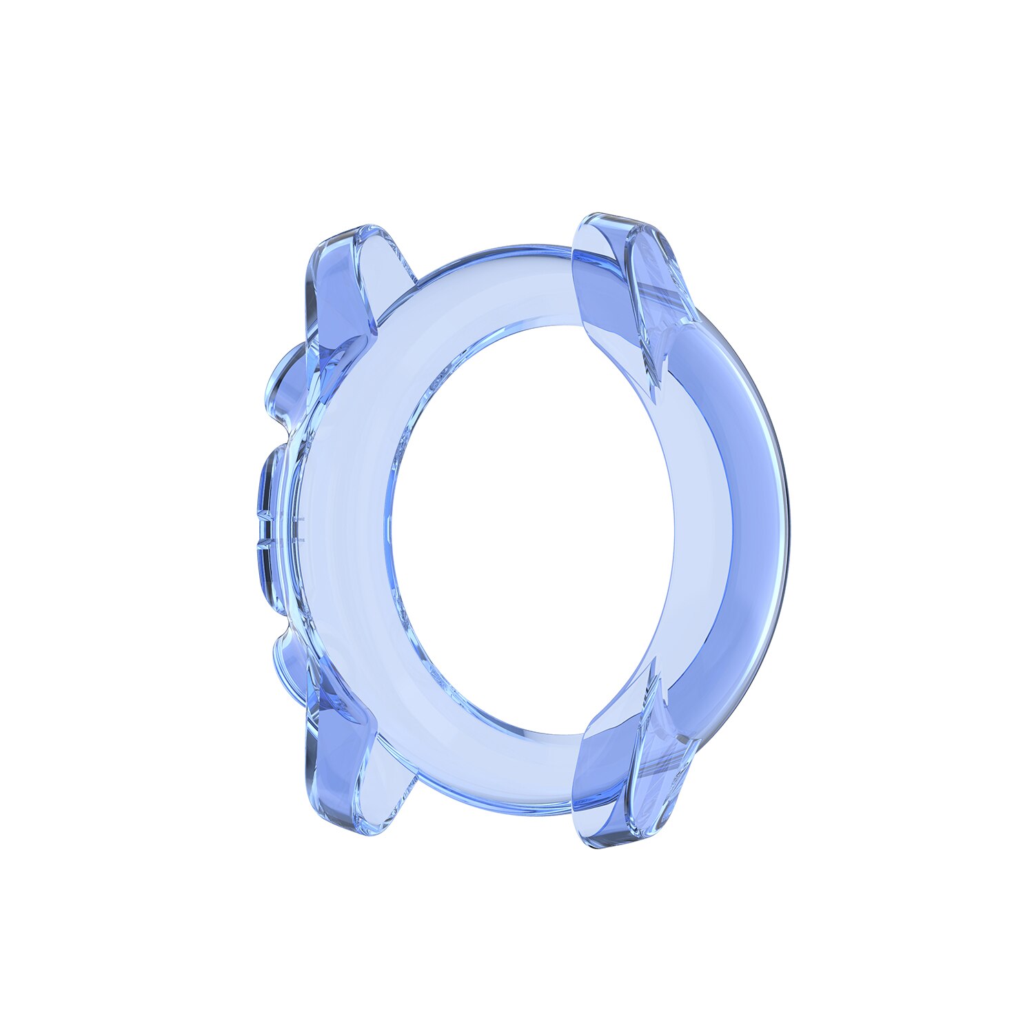 Caja de reloj inteligente para Huami Amazfit Stratos 3, funda protectora de TPU blanda para Xiaomi Amazfit Stratos 3, marco Protector de silicona: Azul