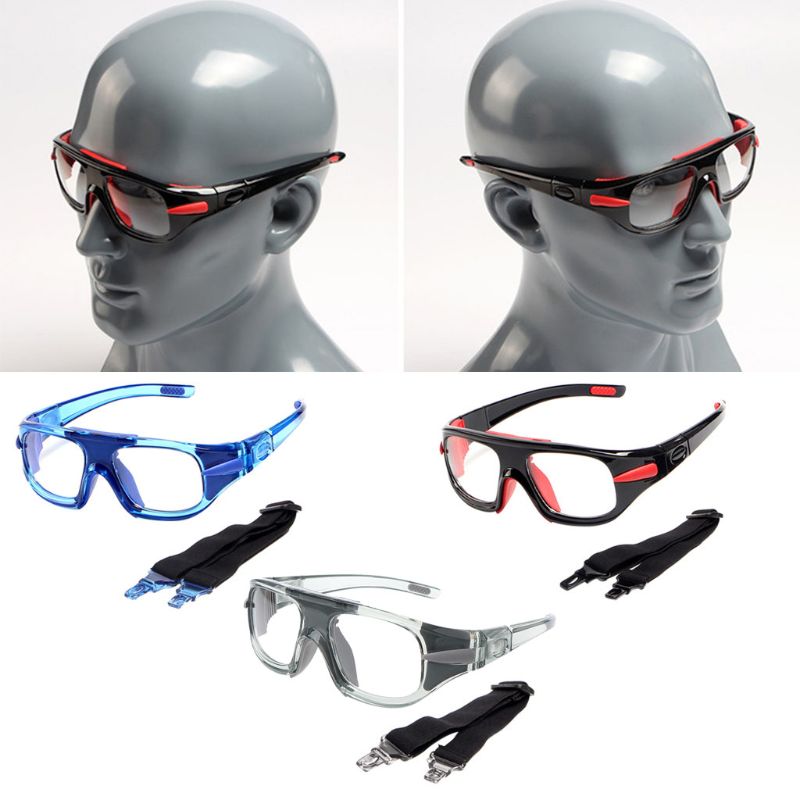 Gafas deportivas protectoras para baloncesto y fútbol, lentes ópticos de seguridad con marco extraíble para miopía, R9CE