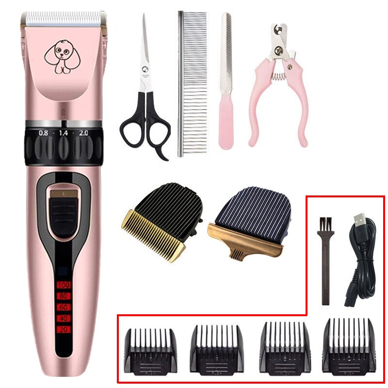 Pet Clipper Voor Honden Tondeuse Elektrische Hond Clipper Kat/Konijn Grooming Tool Haar Machine Remover Kapsel Voor Dieren: R-Power New E