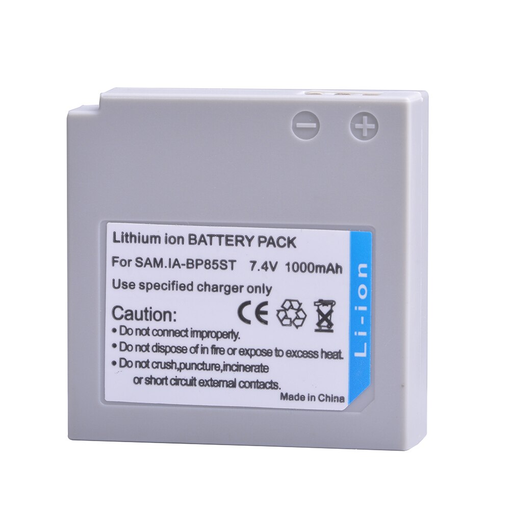 IA-BP85ST Battery / Charger for Samsung SC-HMX10 HMX10A HMX10C HMX10P HMX20 HMX20C MX10 MX10A MX10P MX10R SC-MX20 SC-MX20B: 1x Battery