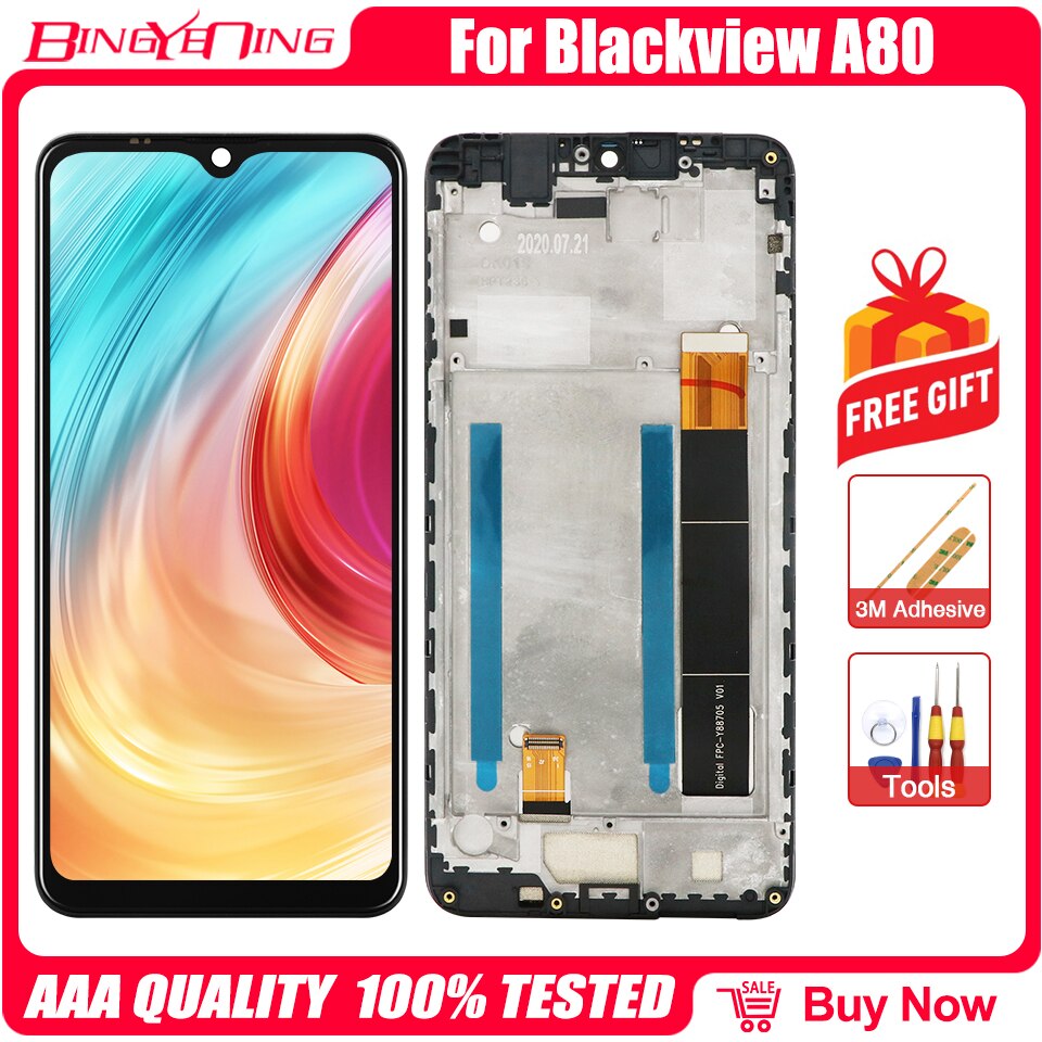100% nowy oryginalny dla Blackview A10/A20/A20 Pro/A30/A60/A60 Pro/A80/A80 Pro/A8max montaż ekranu + zamienny zestaw ramy