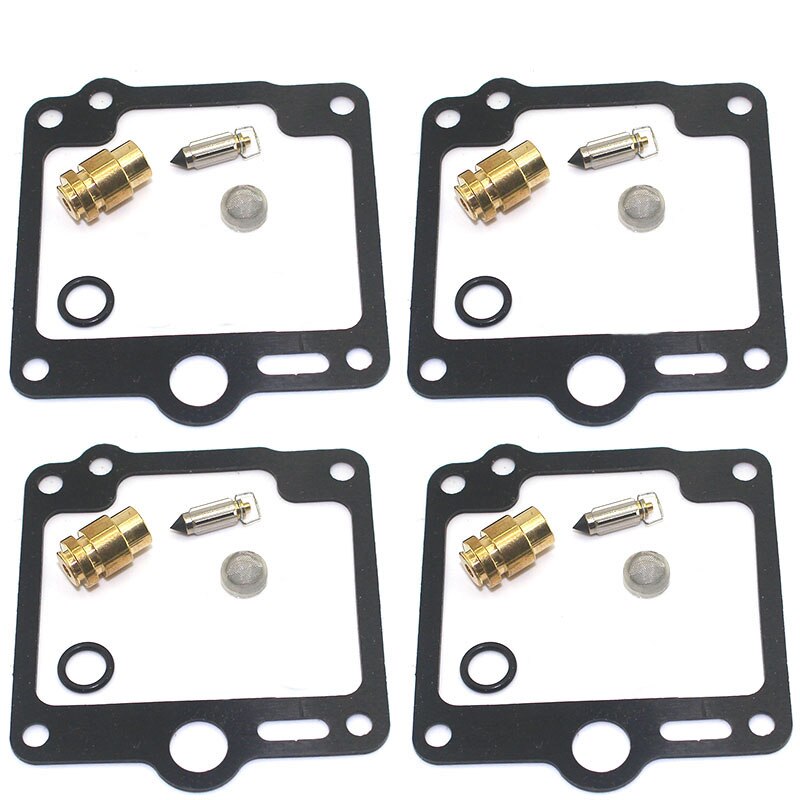 Kit de reparación de carburador, piezas de junta de aguja flotante para yamaha FJ1200, FJ1100, 47E, 1XJ, FJ, 1100, 1200, 47E, XJ: 4sets needle seat