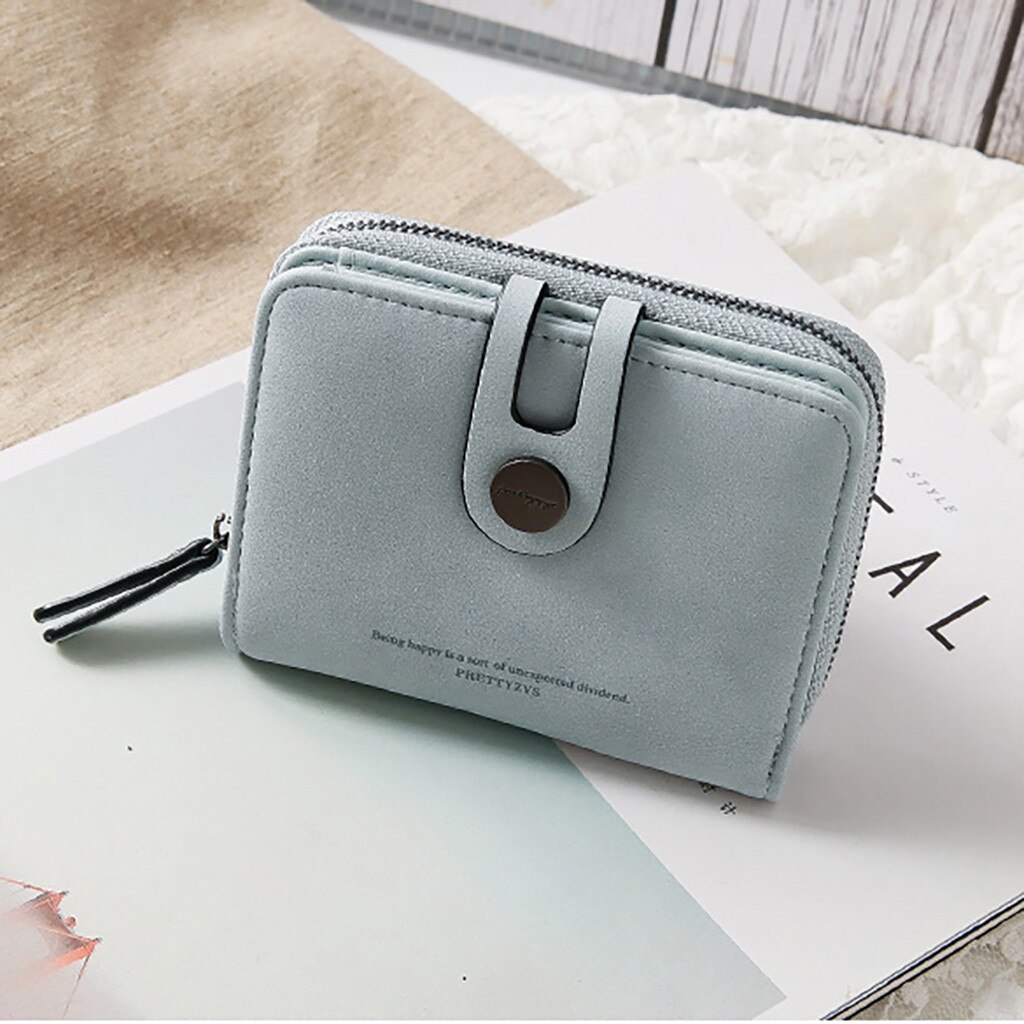 Kobiety portfele małe świeże retro dwa krotnie wielu karty studenta monety portafoglio donna portfel damski porte monnaie femme 2019: BU