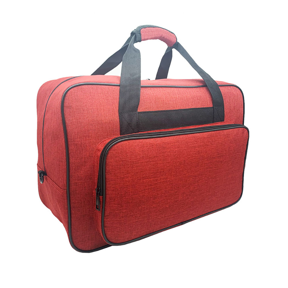 Large Sewing Machine Bag Storage Container Multi-functional Portable Travel Home Tote Organizer For Threads Crochet Accessories: Wine red
