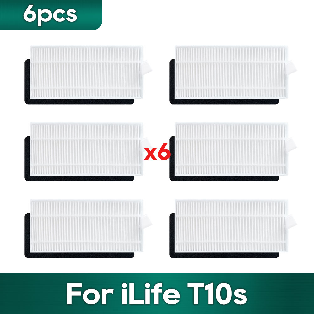 Compatible For iLife T10s Robot Vacuums Replacement Spare Parts Accessories Main Side Brush Hepa Filter Mop Cloth Wipe Dust Bag: Lavender
