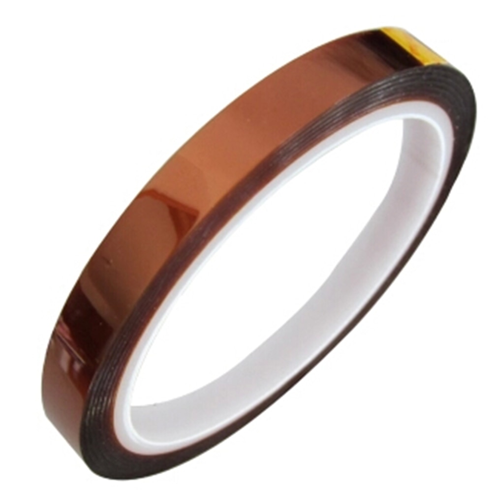High Temperature Resistant tape Heat dedicated Tape Polyimide Adhesive Tape 4mm 7mm 10mm 12mm 20mm 25mm 35mmx100ft for 3d printe