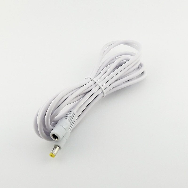 3M DC Power CCTV 5.5mm x 2.5mm Female To Male Plug Adapter Extension Cable