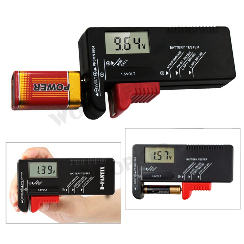 Batterij Opbergdoos Organizer Houder Met Tester-Batterij Case Inclusief Batterijen Checker Voor Aaa Aa Cd 9V