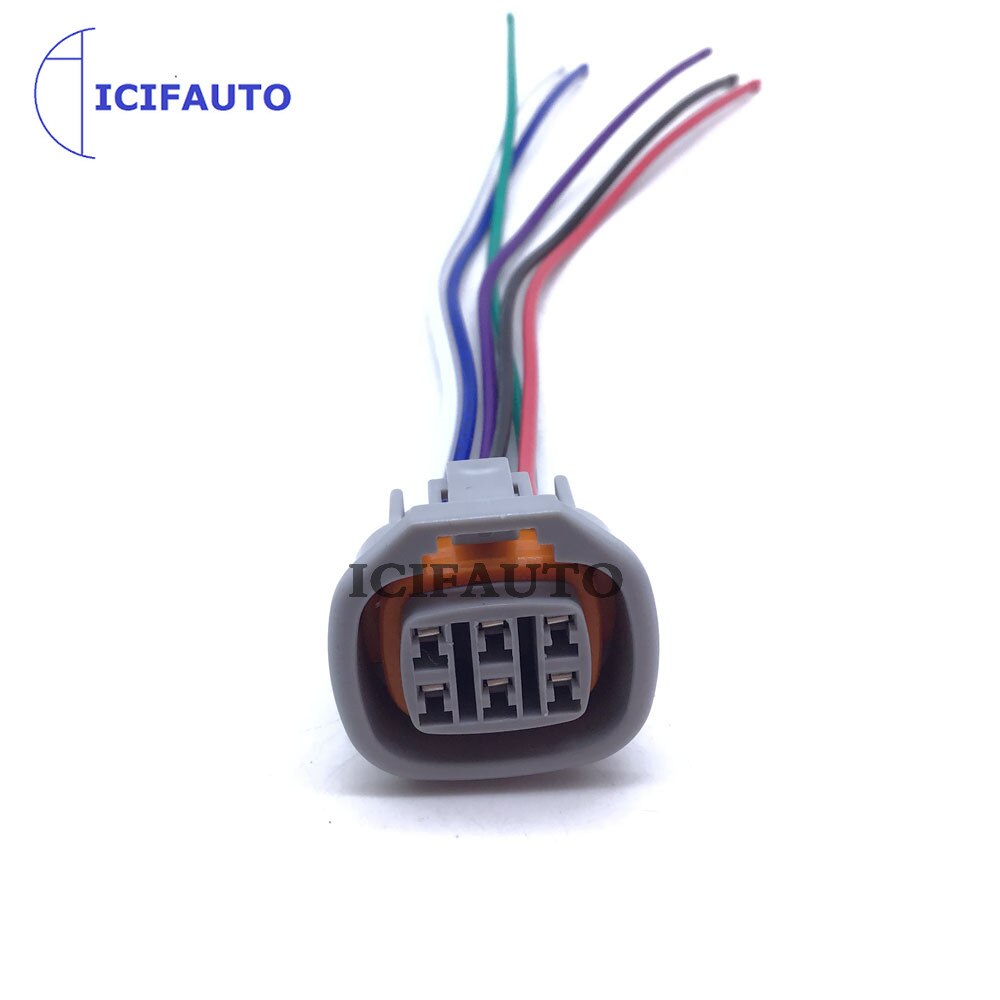 1* For Nissan Infiniti 6-Pins Throttle Gas Pedal Position Sensor Connector Pigtail Harness Plug OE# 18919-AM810 / 18919-5Y700