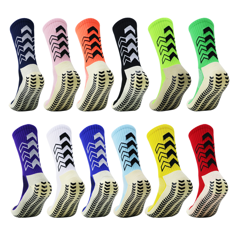 Calcetines de fútbol antideslizantes para hombre y mujer, medias suaves y transpirables de , con fondo grueso, para deportes de fútbol