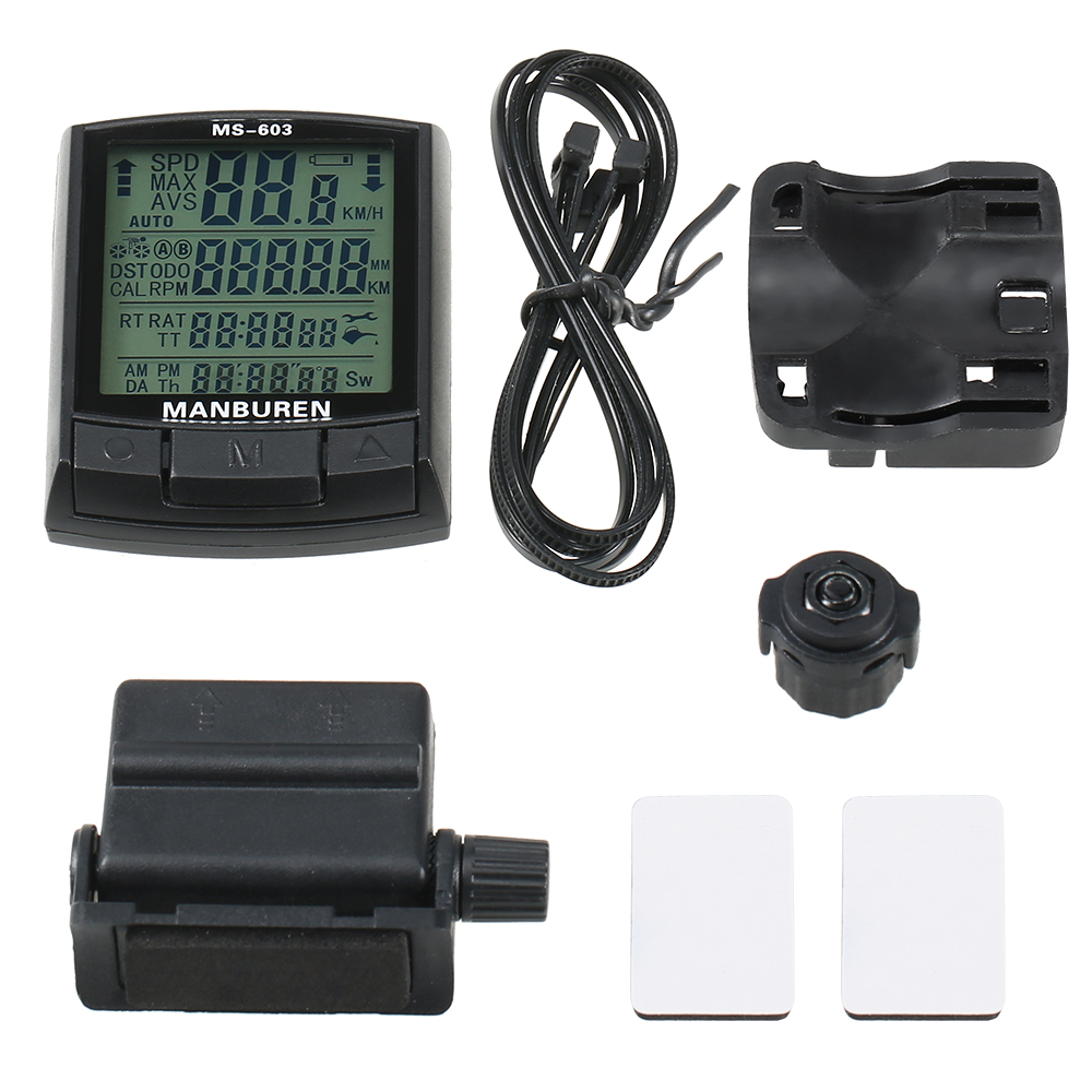Fiets Fietscomputer Fiets Snelheidsmeter Kilometerteller Mtb Racefiets Computer Stopwatch Draadloze/Bedrade