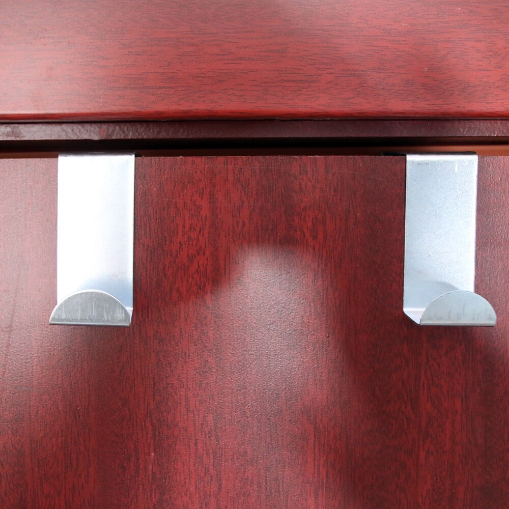 2pcs Stainless Steel Over Door Hooks Hanger Over Cupboard Hooks Drawer Hook for Office and Kitchen 1.8-4cm