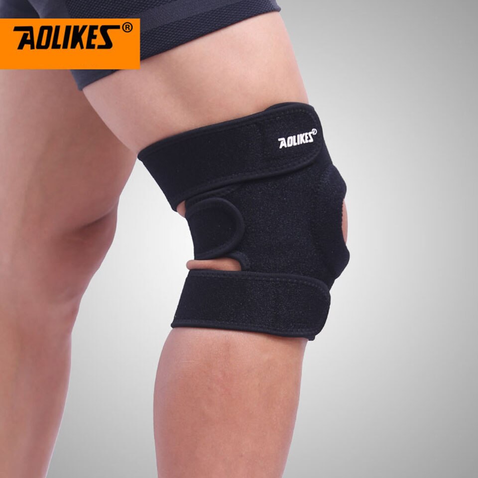 AOLIKES 1 Uds rodillera deportiva ajustable rodillera de voleibol de fútbol rodillera para pierna, rodillera protectora de rótula