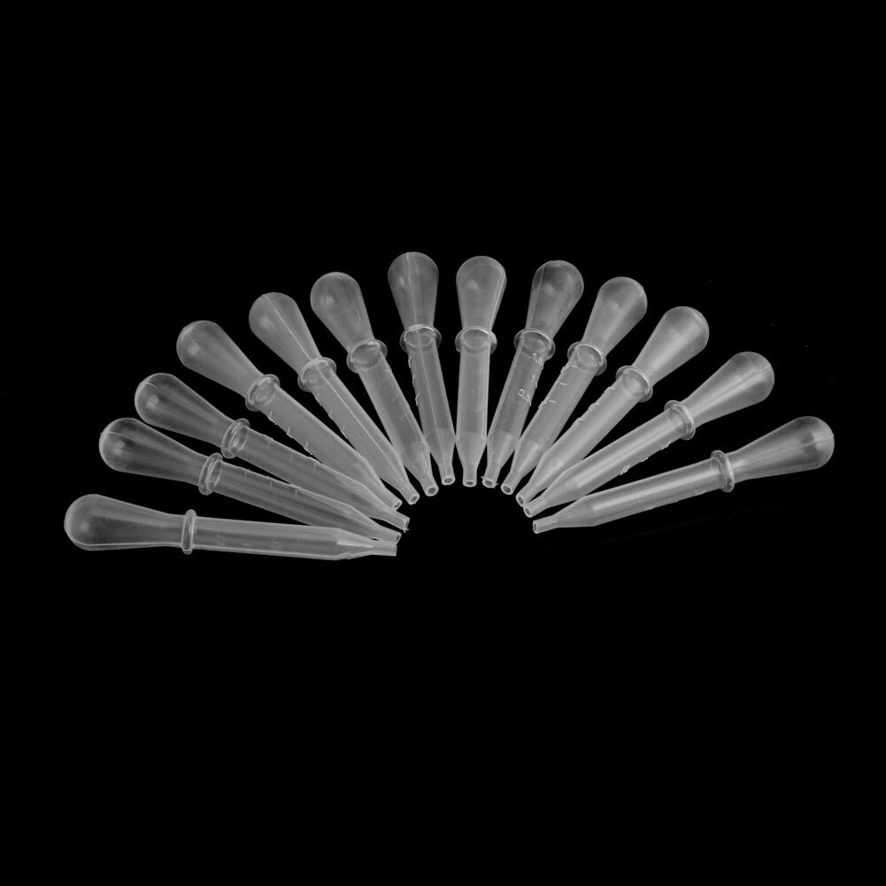 100 Wegwerp Plastic Airbrush Verf Pipet Eye Droppers Transfer Vloeistoffen Mix