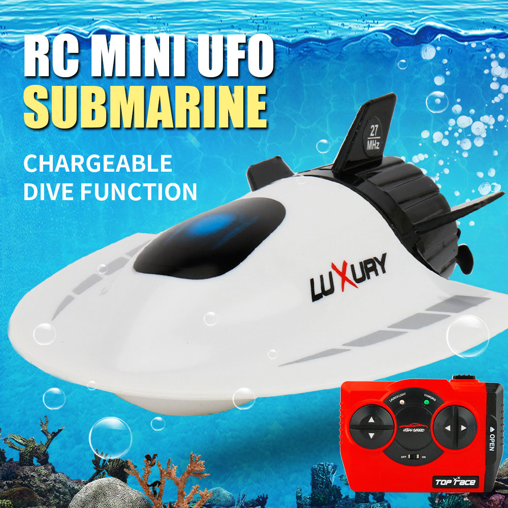 27 Mhz Mini Rc Submarine Radio Afstandsbediening Elektronische Outdoor Water Speelgoed Cadeau Voor Kinderen Universele Rc Speedboot Model