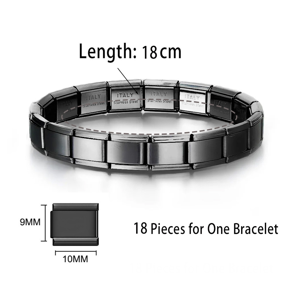 2025 nueva pulsera de acero inoxidable de Y2k para hombres y mujeres 9mm de ancho Color dorado brazalete negro joyería para niñas de boda: VERMEIL