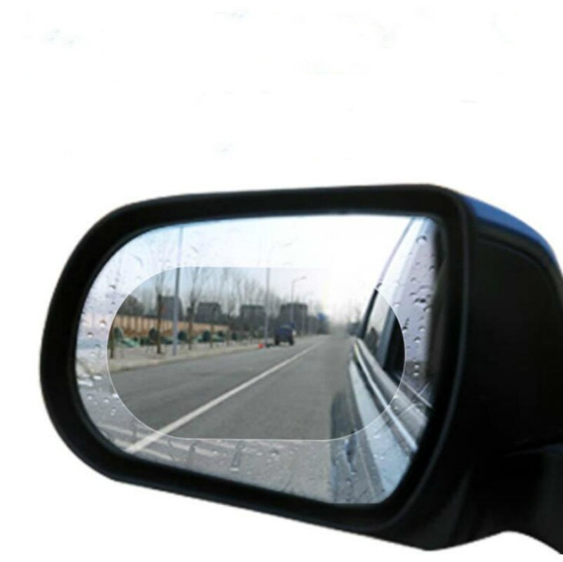 4 stk bil bakspejl film anti tåge vindue klar regntæt bakspejl beskyttende blød beskyttende film auto vinduesfolier